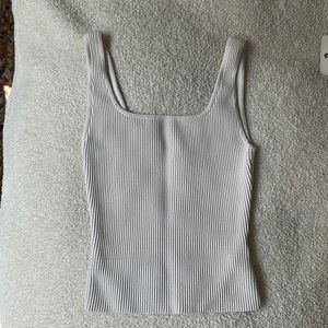 Aritzia Babaton Sculpt Knit Tank in White